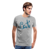Cat | Men's Premium T-Shirt - heather gray