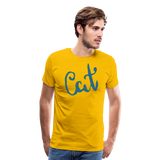 Cat | Men's Premium T-Shirt - sun yellow