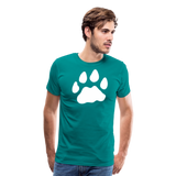 Cat Paw II | Men's Premium T-Shirt - teal