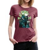 Haunted House | Women’s Premium T-Shirt - heather burgundy
