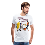 Dogs Are My Favorite People III | Men's Premium T-Shirt - white