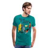 Dogs Are My Favorite People III | Men's Premium T-Shirt - teal