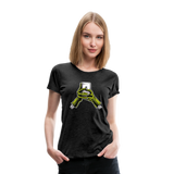 Zombie Phone | Women’s Premium T-Shirt - charcoal gray