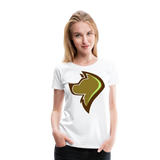 Dog Logo I | Women’s Premium T-Shirt - white