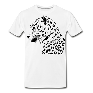 Leopard | Men's Premium T-Shirt - white