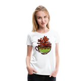 Succulent Tea | Women’s Premium T-Shirt - white