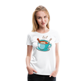 Hot Tea | Women’s Premium T-Shirt - white