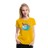 Hot Tea | Women’s Premium T-Shirt - sun yellow