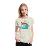 Hot Tea | Women’s Premium T-Shirt - heather oatmeal