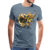 Tyrannosaur | Men's Premium T-Shirt - steel blue