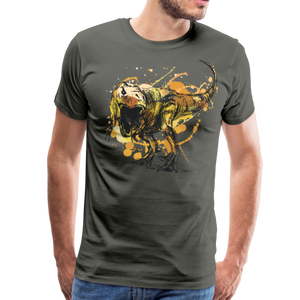 Tyrannosaur | Men's Premium T-Shirt - asphalt gray