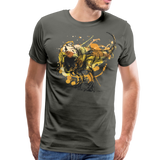 Tyrannosaur | Men's Premium T-Shirt - asphalt gray