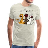 Singing Cats | Men's Premium T-Shirt - heather oatmeal