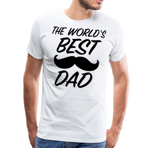 Best Dad I | Men's Premium T-Shirt - white