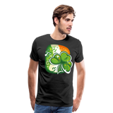 Irish Flag Shamrock | Men's Premium T-Shirt - black