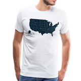 Every US State II | Men's Premium T-Shirt - white