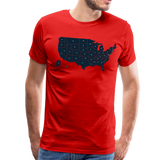 Every US State II | Men's Premium T-Shirt - red