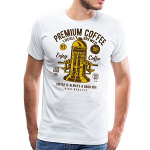 Premium Coffee | Men's Premium T-Shirt - white