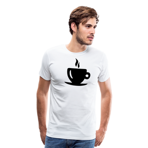 Cup Of Coffee I | Men's Premium T-Shirt - white