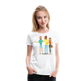 Friend Trio | Women’s Premium T-Shirt - white