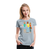 Friend Trio | Women’s Premium T-Shirt - heather ice blue