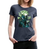 Haunted House | Women’s Premium T-Shirt - heather blue
