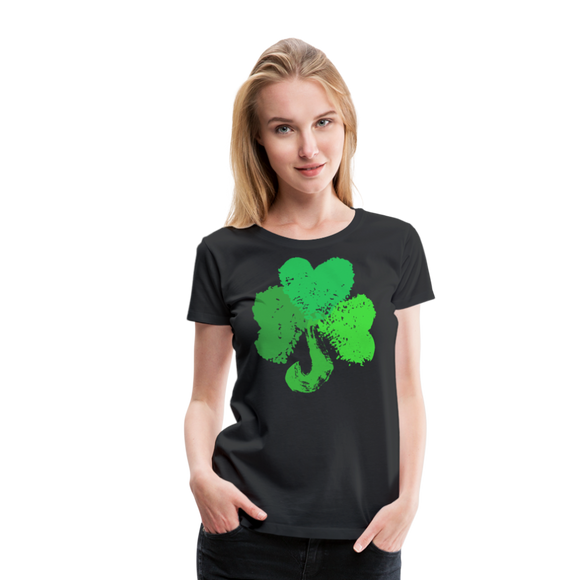 Shamrock | Women’s Premium T-Shirt - black