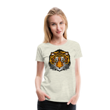 Tiger Head I | Women’s Premium T-Shirt - heather oatmeal