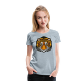 Tiger Head I | Women’s Premium T-Shirt - heather ice blue