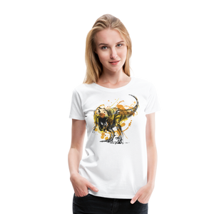 T-Rex | Women’s Premium T-Shirt - white