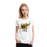 T-Rex | Women’s Premium T-Shirt - white