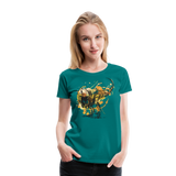 T-Rex | Women’s Premium T-Shirt - teal