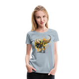 T-Rex | Women’s Premium T-Shirt - heather ice blue