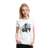 Polygon Panda | Women’s Premium T-Shirt - white