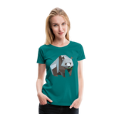 Polygon Panda | Women’s Premium T-Shirt - teal