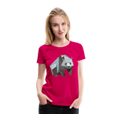 Polygon Panda | Women’s Premium T-Shirt - dark pink